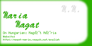 maria magat business card